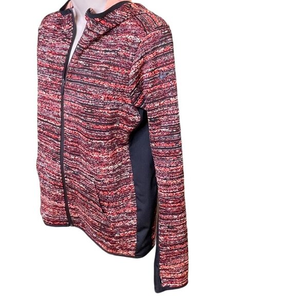 Nike Therma Fit Hoodie Jacket Zip Up Womens Size M Pink Black u - Picture 4 of 10